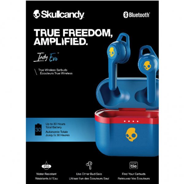 Skullcandy Indy Evo Hörlurar In-Ear True Wireless Blå