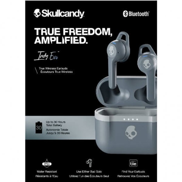 Skullcandy Indy Evo Hörlurar In-Ear True Wireless Grå