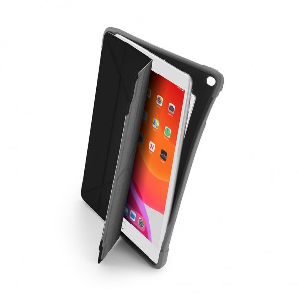 Pipetto iPad 10.2 (gen 7/8/9) Origami Pencil Shield Fodral Svart