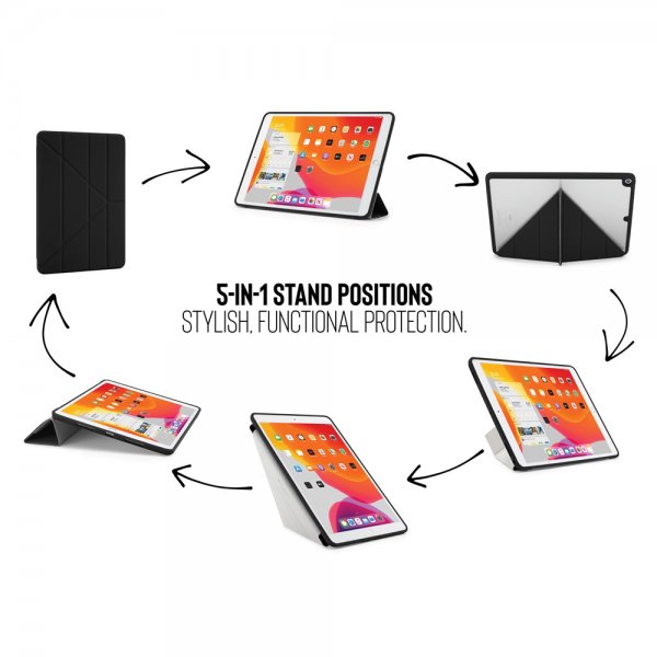 Pipetto iPad 10.2 (gen 7/8/9) Fodral Origami Svart