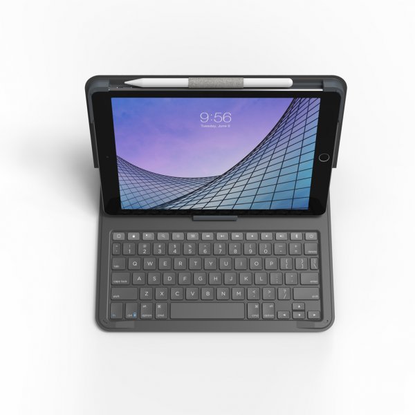 ZAGG iPad 10.2 (gen 7/8/9) Fodral med tangentbord Messenger Folio 2 Charcoal