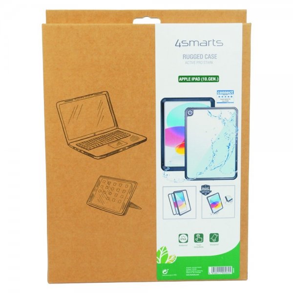 4smarts iPad 10.9 (gen 10)/iPad 11 (A16) Skal Active Pro Rugged Case Stark Svart