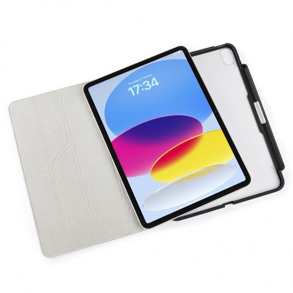 Pipetto iPad 10.9 (gen 10)/iPad 11 (A16) Fodral Origami No3 Pencil Case Svart