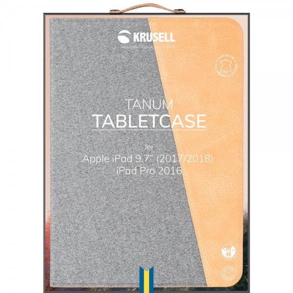 Krusell iPad 9.7 2017/2018 Fodral Tanum Cover Vintage Nude
