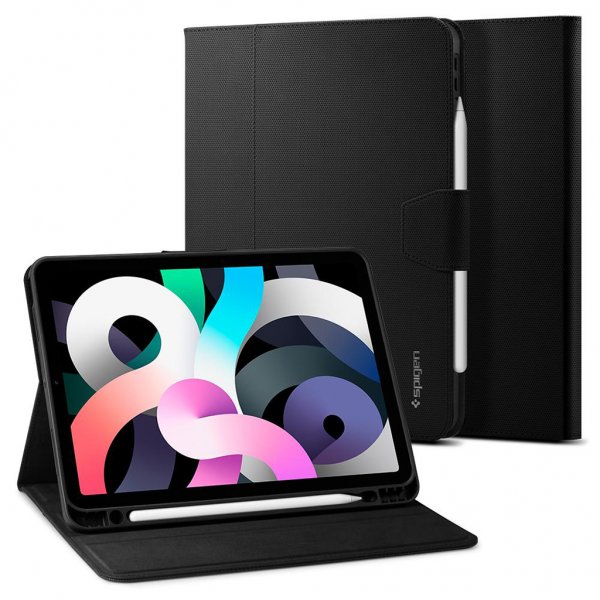 Spigen iPad Air 10.9 2020/2022 Fodral Liquid Air Folio Svart