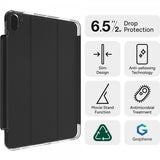 ZAGG iPad Air 11 (M2/M3/M4) Fodral Crystal Palace Folio Svart Transparent