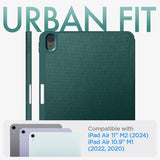 Spigen iPad Air 11 (M2/M3/M4) Fodral Urban Fit Midnight Green