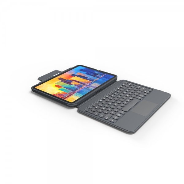 ZAGG iPad Air 10.9/iPad Pro 11 Fodral med tangentbord Pro Keys Trackpad Nordic Charcoal