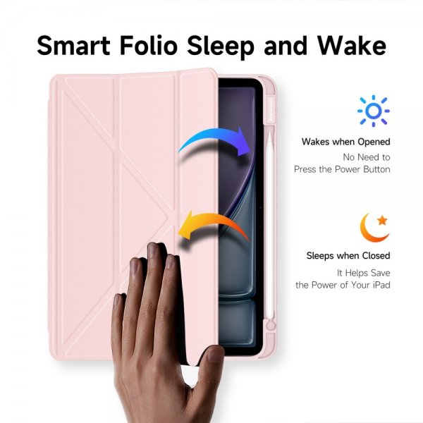 Dux Ducis iPad Air 11 (M2/M3/M4) Fodral Magi Series Rosa