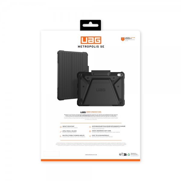 Urban Armor Gear (UAG) iPad Air 11 (M2/M3/M4) Fodral Metropolis SE Svart