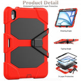 iPad Air 11 (M2/M3/M4) Skal Heavy Duty Armor Röd