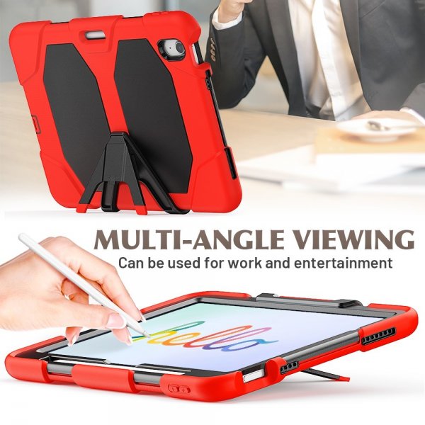 iPad Air 11 (M2/M3/M4) Skal Heavy Duty Armor Röd
