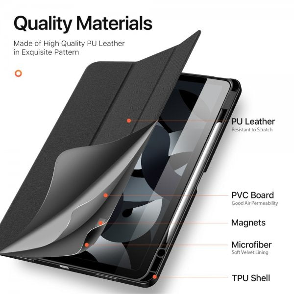 Dux Ducis iPad Air 13 (M2/M3/M4) Fodral DOMO Series Svart