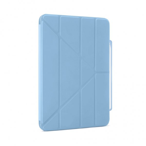 Pipetto iPad Air 13 (M2/M3/M4) Fodral Origami No3 Pencil Case Ljusblå