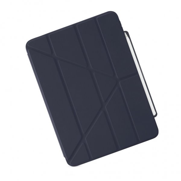 Pipetto iPad Air 13 (M2/M3/M4) Fodral Origami No3 Pencil Case Mörkblå