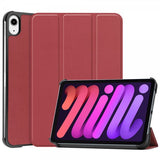 iPad mini (gen 6)/iPad mini (A17 Pro) Fodral Vikbart Smart Vinröd