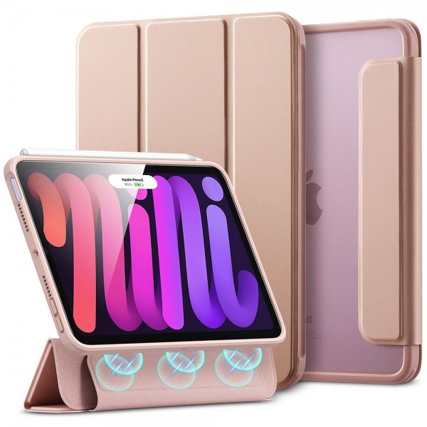 ESR iPad mini (gen 6)/iPad mini (A17 Pro) Fodral Rebound Hybrid Roseguld