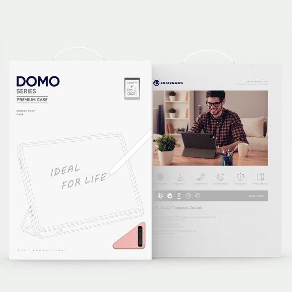 Dux Ducis iPad Pro 11 (M4/M5) Fodral DOMO Series Rosa