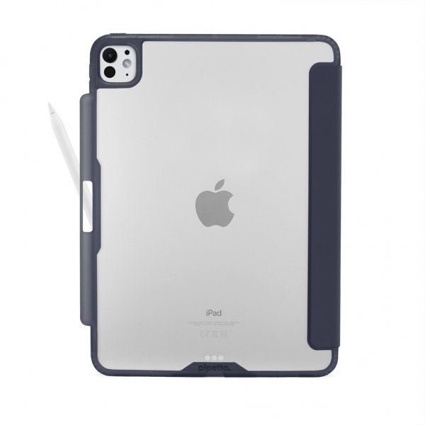 Pipetto iPad Pro 11 (M4/M5) Fodral Origami No3 Pencil Case Mörkblå