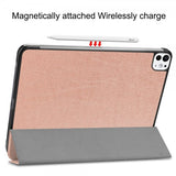 iPad Pro 11 (M4/M5) Fodral Trifold Roseguld