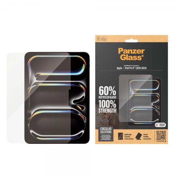 PanzerGlass iPad Pro 11 (M4/M5) Skärmskydd Ultra-Wide Fit