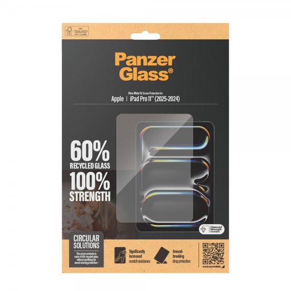 PanzerGlass iPad Pro 11 (M4/M5) Skärmskydd Ultra-Wide Fit