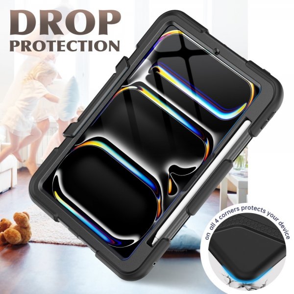 iPad Pro 11 (M4/M5) Skal Heavy Duty Armor Svart