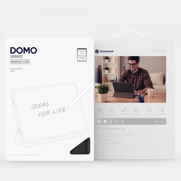Dux Ducis iPad Pro 13 (M4/M5) Fodral DOMO Series Svart
