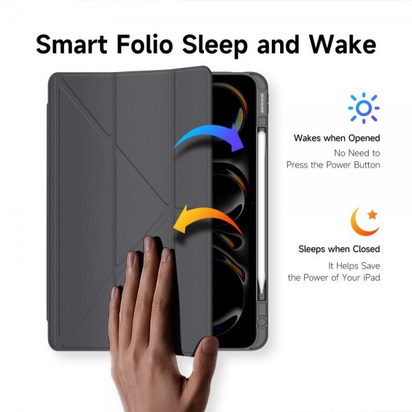 Dux Ducis iPad Pro 13 (M4/M5) Fodral Magi Series Grå