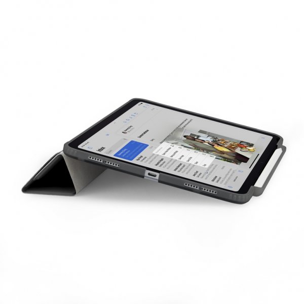 Pipetto iPad Pro 13 (M4/M5) Fodral Origami No3 Pencil Case Grå