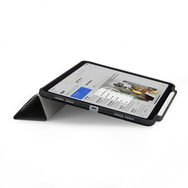 Pipetto iPad Pro 13 (M4/M5) Fodral Origami No3 Pencil Case Svart