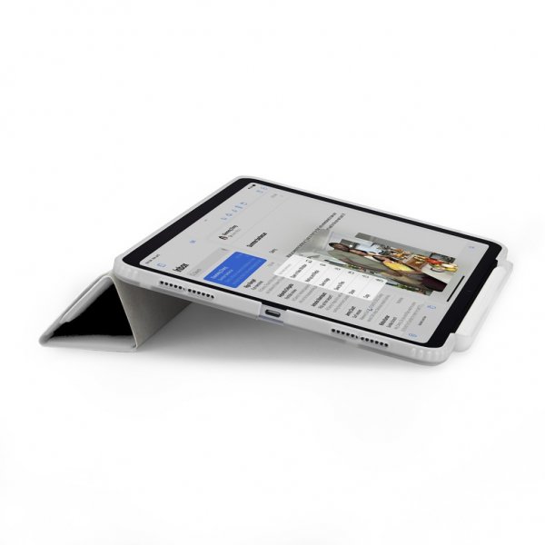Pipetto iPad Pro 13 (M4/M5) Fodral Origami No3 Pencil Case Vit