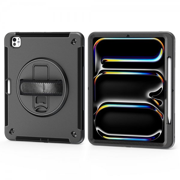 4smarts iPad Pro 13 (M4/M5) Skal Rugged Case Grip Svart
