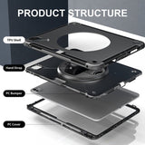 4smarts iPad Pro 13 (M4/M5) Skal Rugged Case Grip Svart
