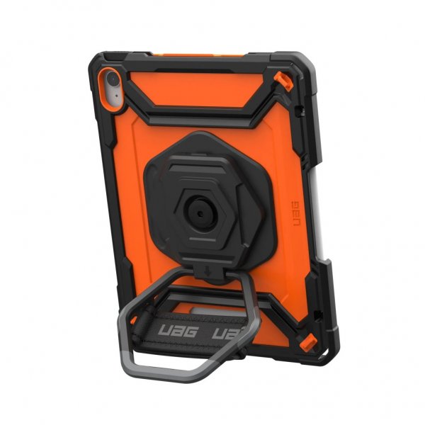 Urban Armor Gear (UAG) iPad 10.9 (gen 10)/iPad 11 (A16) Skal Plasma Kickstand & Handstrap Orange Svart