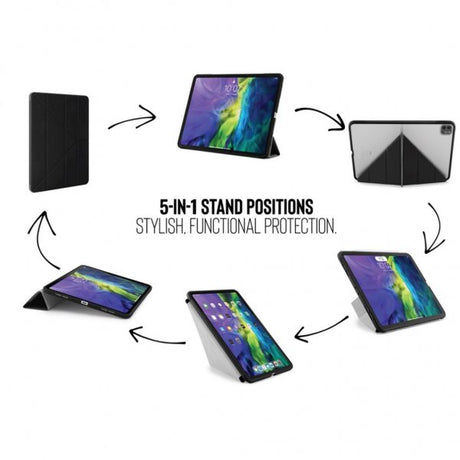 Pipetto iPad Air 10.9 (gen 4/5) Fodral Origami Svart