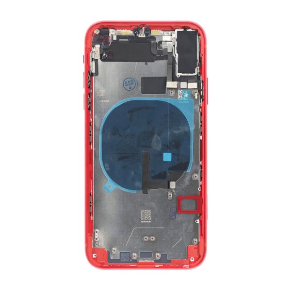 iPhone 11 Baksida med Komplett Ram Premium - Röd
