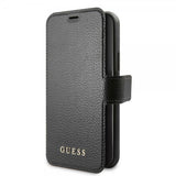 Guess iPhone 11 Fodral Lädertextur Svart