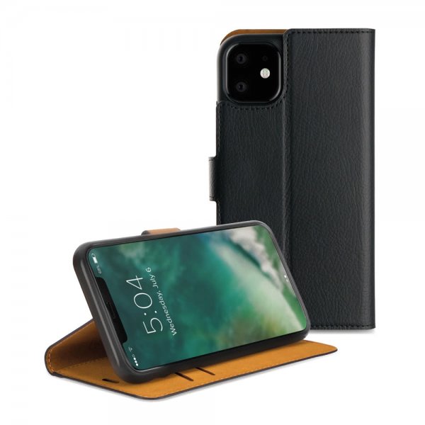 Xqisit iPhone 11 Fodral Slim Wallet Selection Svart