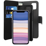 Puro iPhone 11 Fodral Wallet Detachable 2 in 1 Svart