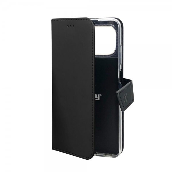 Celly iPhone 11 Fodral Wally Wallet Case Svart