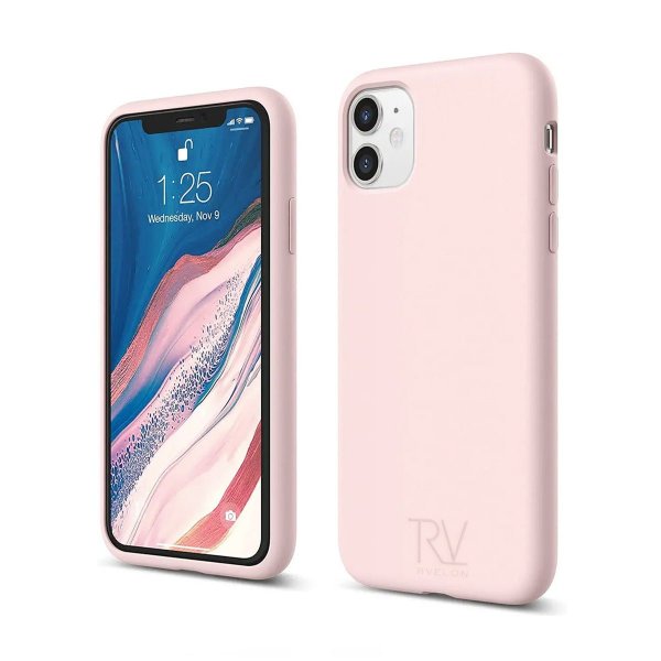 Rvelon iPhone 11 Skal Silikon Sandrosa