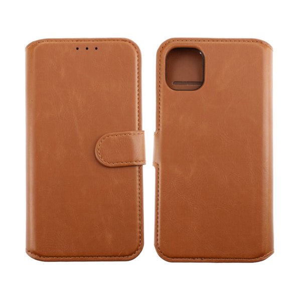 Rvelon iPhone 11 Fodral Magnetiskt Avtagbart Skal Brun