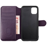 Rvelon iPhone 11 Fodral 4 Kortfack Lila