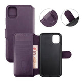 Rvelon iPhone 11 Fodral 4 Kortfack Lila