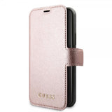 Guess iPhone 11 Pro Fodral Lädertextur Roseguld