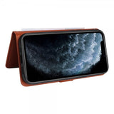 Betopnice iPhone 11 Pro Fodral med Löstagbart Skal 005 Brun