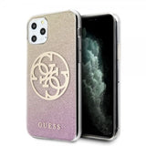 Guess iPhone 11 Pro Max Skal Glitter Circle Roseguld