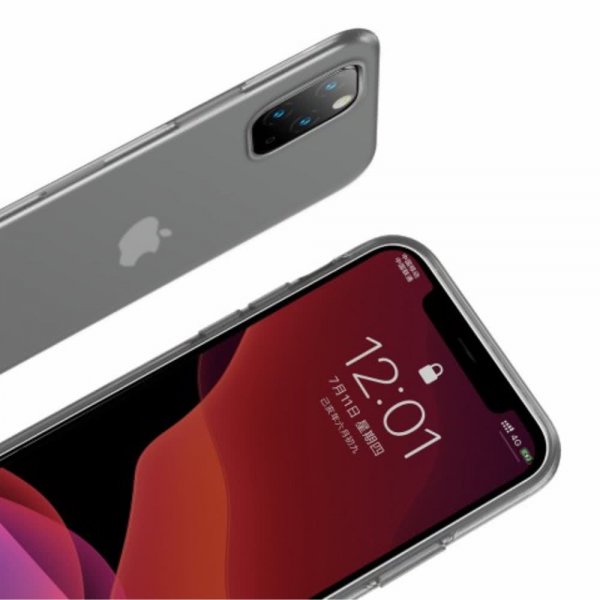 Baseus iPhone 11 Pro Max Skal Jelly Liquid Silica Gel Svart