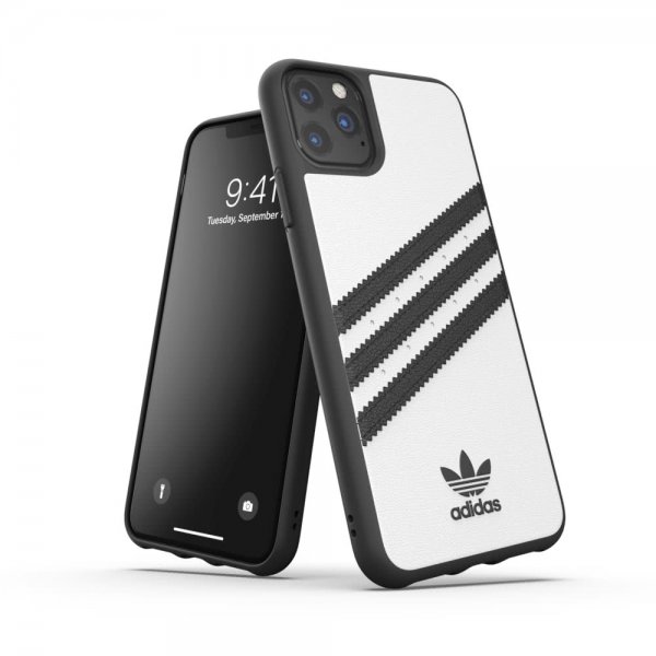 Adidas iPhone 11 Pro Max Skal OR 3 Stripes Snap Case PU FW19 Vit Svart